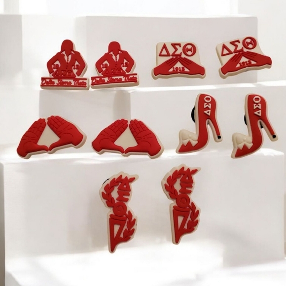 Delta Sigma Theta Sorority Croc Charms - Picture 1 of 2